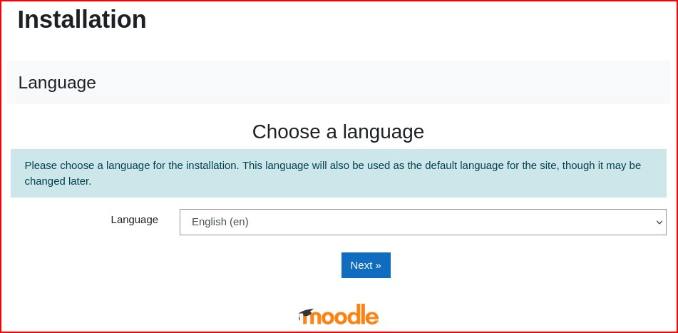 Moodle Install